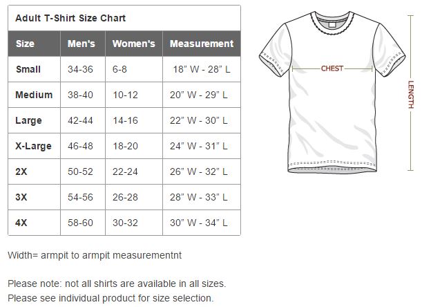 usa men s t shirt size chart - Part.tscoreks.org